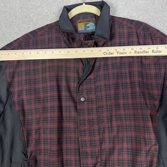 Forresters Rainshedder Jacket Mens Large Plaid Shell Water Repellent Made USA - Picture 5 of 14